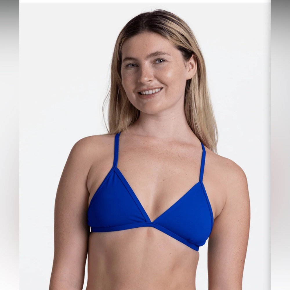 Jolyn Blueberry Triangle Bikini Top
